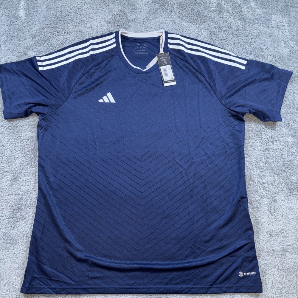 Adidas Campeon 23 Soccer Jersey - Navy Blue - Mens Size 2XL - HR2621